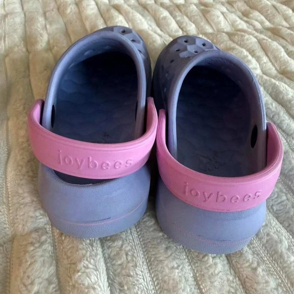 Purple Sandals Little Girls Size 8/9 Slip Swim Beach Water Shoes Summer Casual